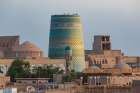 Khiva, Xorazm Region, Uzbekistan, Central Asia. The Kalta Minor Minaret. Art Print
